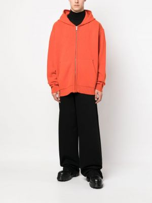 Woll hoodie mit reißverschluss 424 orange