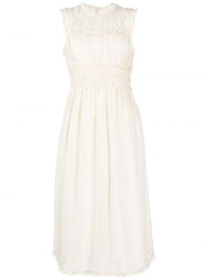 Sukienka midi wełniana Ulla Johnson biała