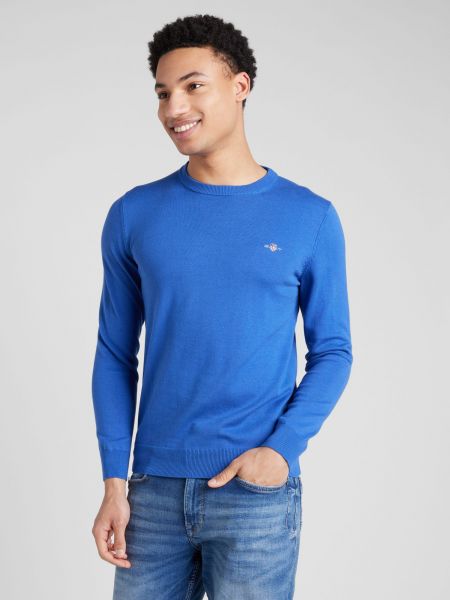 Пуловер Gant синьо