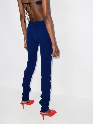 Slim fit kalhoty s nízkým pasem Maximilian modré