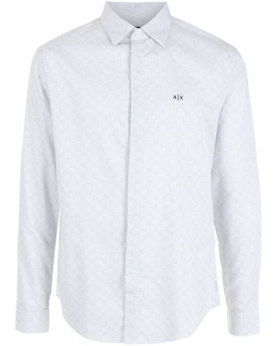 Camisa con bordado Armani Exchange blanco