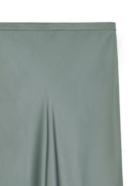 Hedvábné saténové sukně Anine Bing zelené