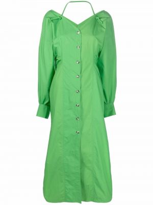 Миди рокля Nanushka зелено