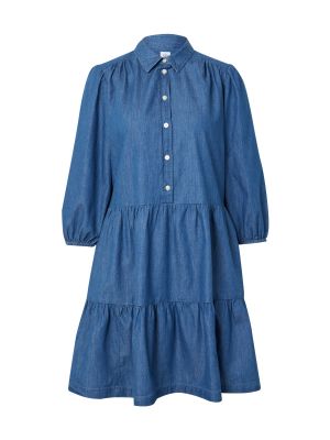 Košeľové šaty Gap modrá