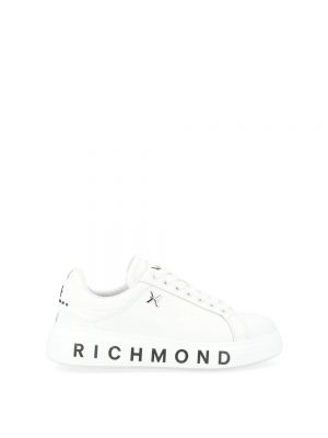 Sneakersy skórzane Richmond białe