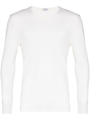 Camiseta de cuello redondo Zimmerli blanco