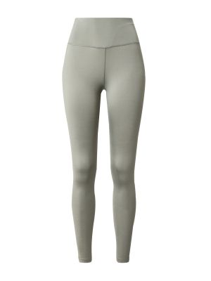 Jednofarebné nylonové teplákové nohavice skinny fit Athlecia - sivá