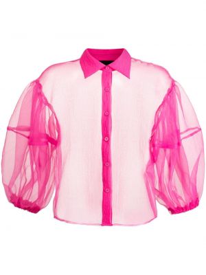 Prozorna srajca Cynthia Rowley roza