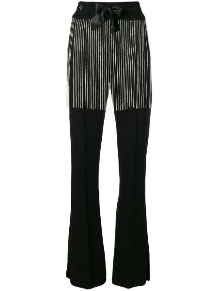 Pantalones con flecos Philipp Plein negro