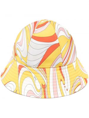 Sombrero con estampado Emilio Pucci amarillo