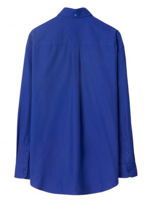 Bavlněná košile Burberry modrá