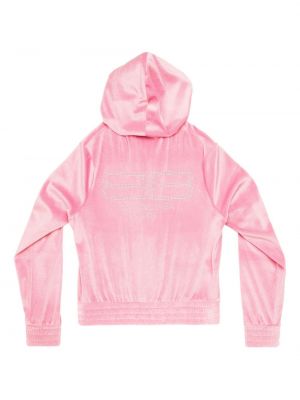 Samt hoodie Balenciaga pink