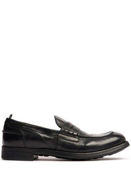 Læder loafers Officine Creative sort