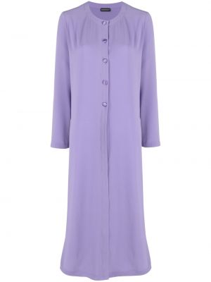 Palton cu nasturi Emporio Armani violet
