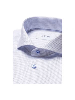 Koszula z długim rękawem Eton niebieska