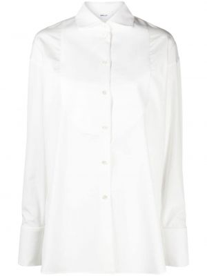 Памучна риза Bally бяло