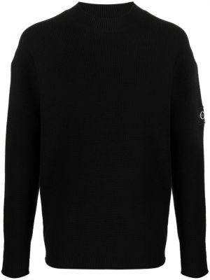 Βαμβακερός πουλόβερ Calvin Klein μαύρο