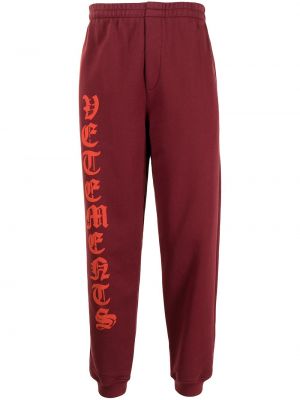 Pantalones de chándal Vetements rojo