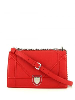 Τσάντα ώμου Christian Dior κόκκινο