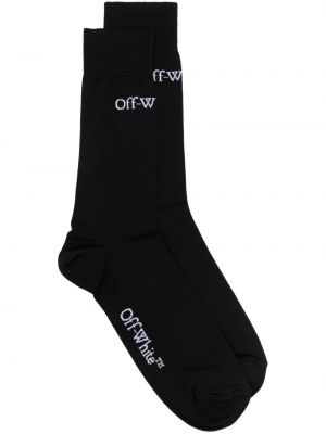 Žakárové bavlněné ponožky Off-white