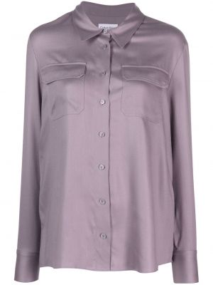 Marškiniai Calvin Klein violetinė
