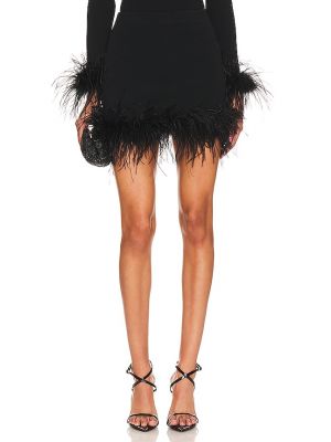 Mini falda con plumas de plumas Astr The Label negro