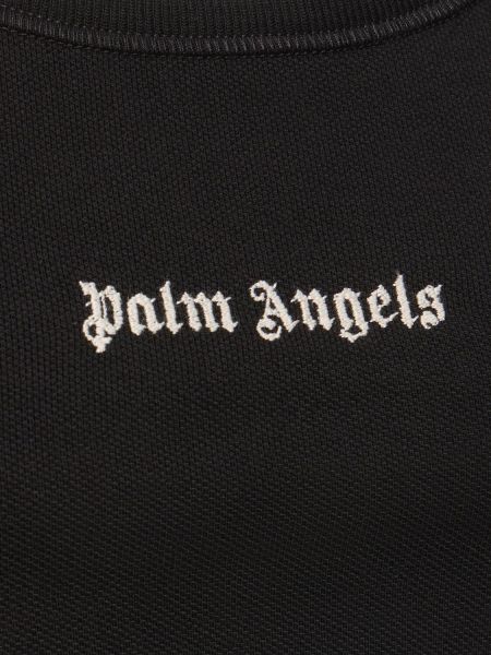 Canotta di cotone Palm Angels nero