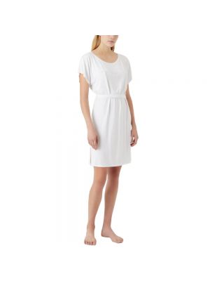 Sukienka mini z okrągłym dekoltem Emporio Armani biała