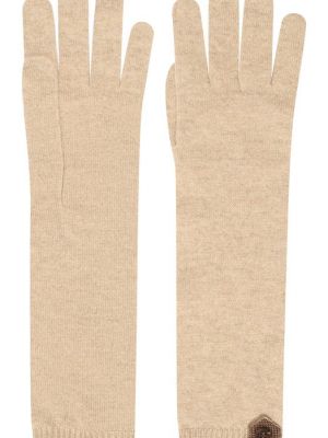 Кашемировые перчатки Brunello Cucinelli бежевые