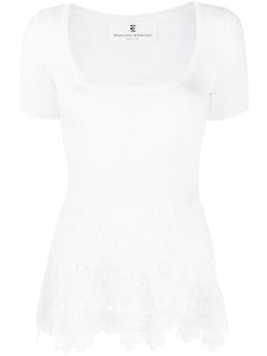 Прозрачна тениска Ermanno Scervino бяло