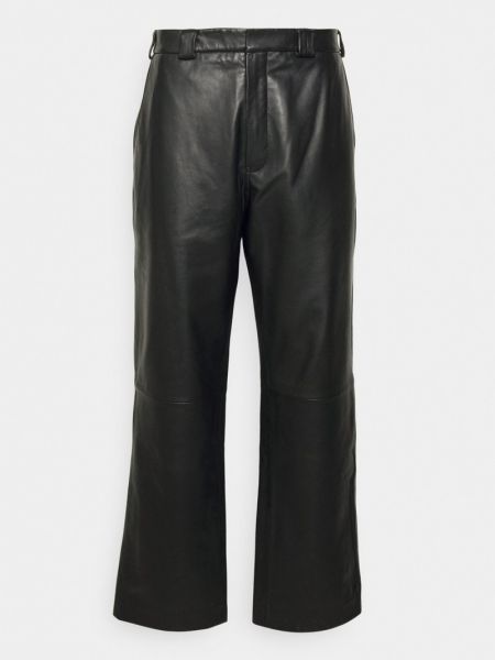 Spodnie klasyczne skórzane Won Hundred czarne