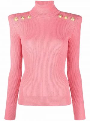 Tröja i stickad Balmain rosa