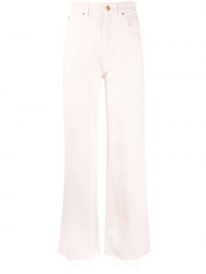 Hög midja straight leg-jeans Pinko rosa