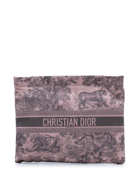 Clutch torbica s patentnim zatvaračem Christian Dior Pre-owned ružičasta