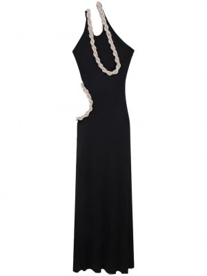 Плетена вечерна рокля Stella Mccartney черно
