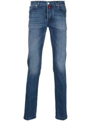 Jeans med normal passform Kiton blå