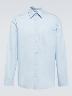 Camicia di cotone Nanushka blu