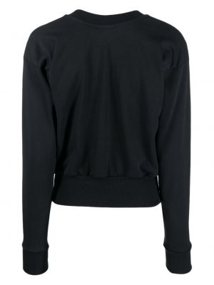Raštuotas medvilninis džemperis Vaquera juoda