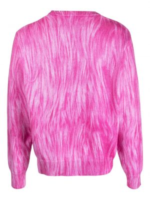 Abstrakter sweatshirt aus baumwoll mit print Stüssy pink