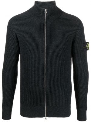 Tröja med dragkedja Stone Island grå