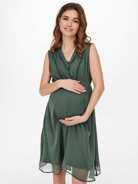 Mini robe Only Maternity vert
