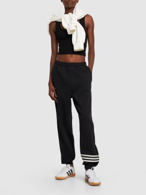 Pantalon de joggings en coton Adidas Originals noir