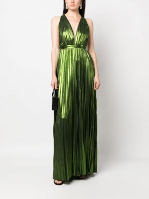 Sukienka plisowana Retrofete zielona