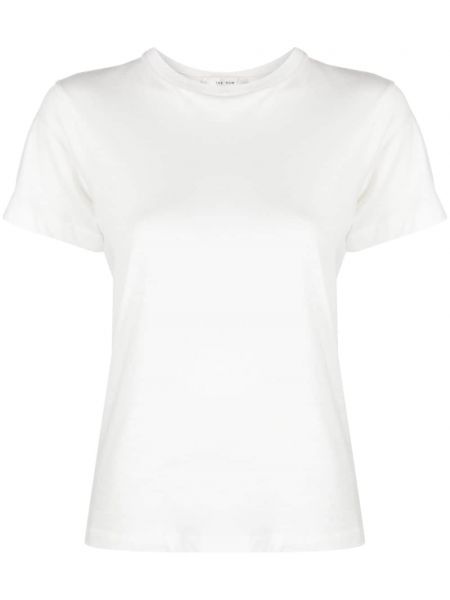 T-shirt en coton col rond The Row blanc