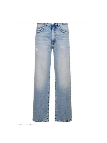Niebieskie proste jeansy Icon Denim