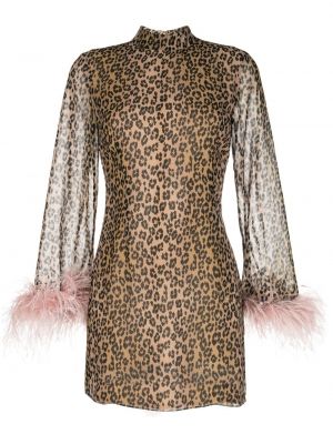 Leopard trykt dress De La Vali brun