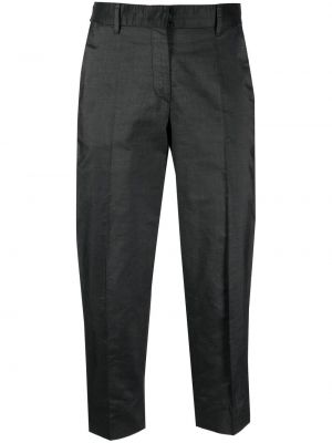 Pantaloni a vita alta Prada Pre-owned grigio