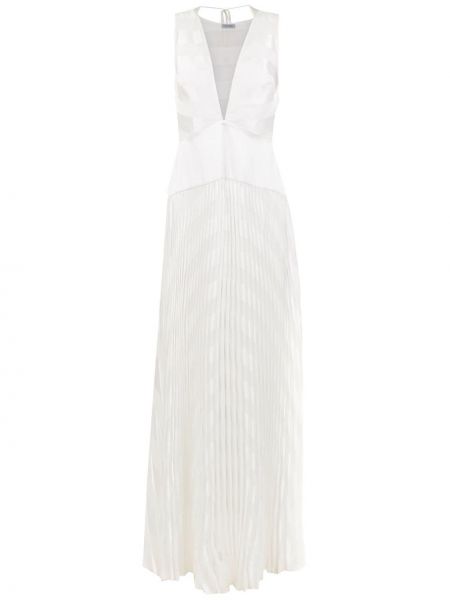Платье макси длинное со вставками Tufi Duek, белое