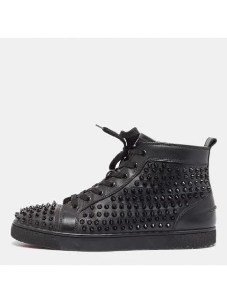 Sneakersy skórzane Christian Louboutin Pre-owned czarne