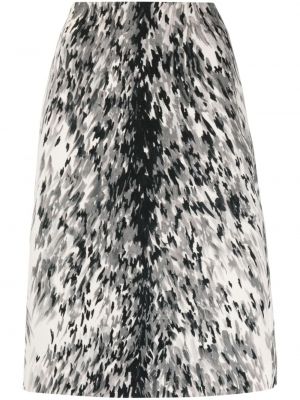 Spódnica midi z nadrukiem w abstrakcyjne wzory Toteme